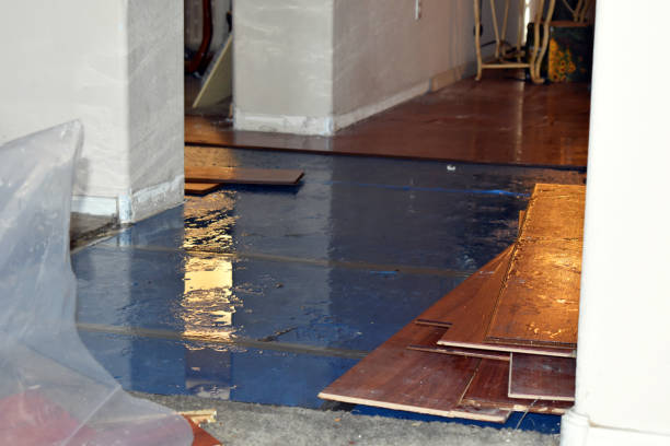 Professional Water Extraction technician working in Hustisford, WI